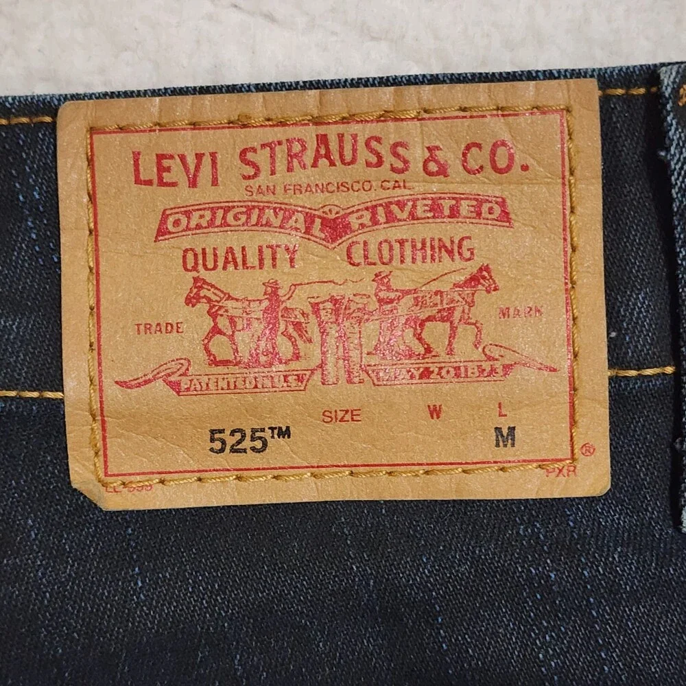 Levis 525 Noveau Downtowner Boot Cut Jeans 6 Mis Stretch Denim Hong Kong #1978